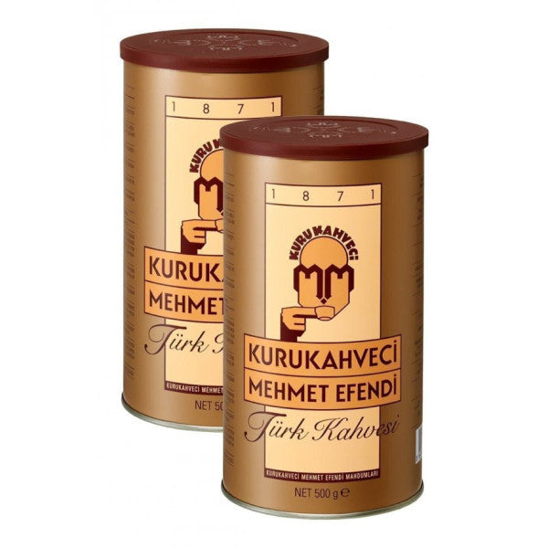 Mehmet Efendi Turkish Coffee 500 Gr Tin Box X 2 Pieces