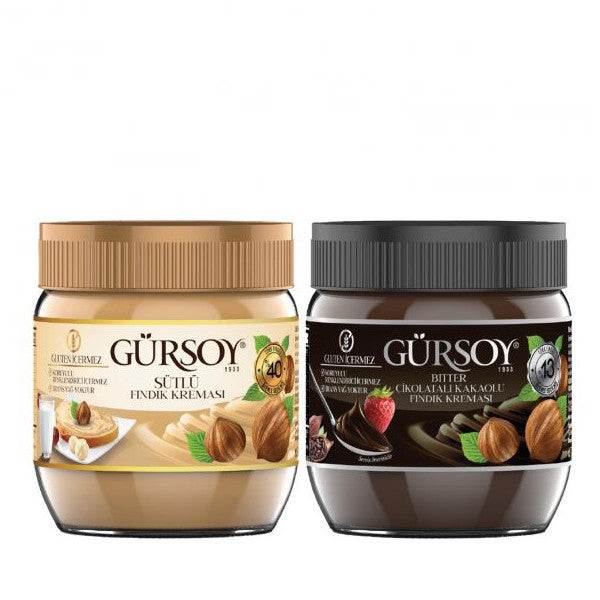 Milk Hazelnut Cream 400 G & Dark Cocoa Hazelnut Cream 400 G