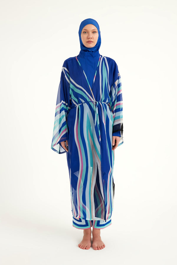 Silky Modest Swim Kimono – Lightweight Full Coverage Beach Cover P2503-2