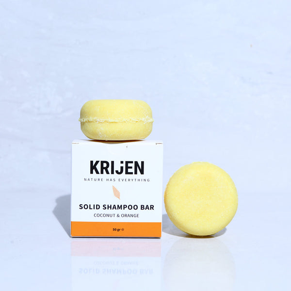 Coconut & Orange Peel Solid Shampoo 50G - Trial Size