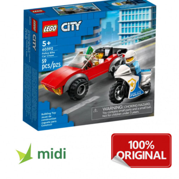 Lego City Police Motorcycle Car Tracker Midi-60392