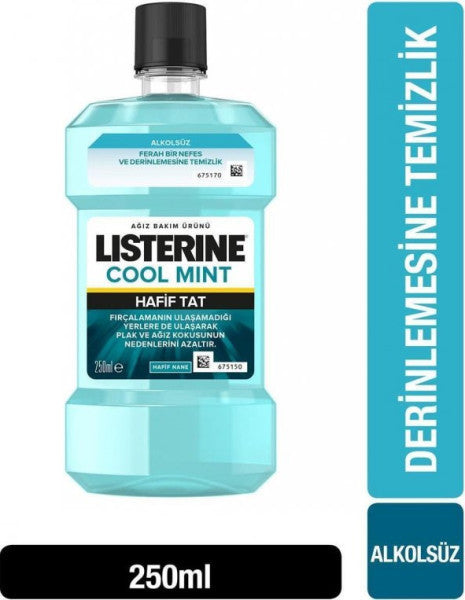 Listerine Zero, Cool Mint Non-Alcoholic Mouthwash 250 Ml