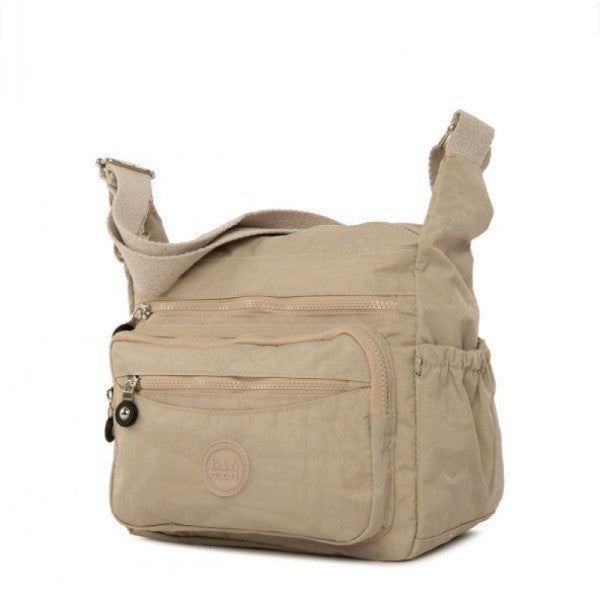 Bagmori Cream Multi Pocket Large Parachute Bag