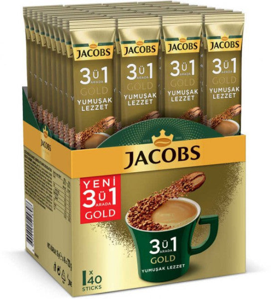 Jacobs 3-in-1 Gold Coffee Mix Soft Flavor 40 Pieces