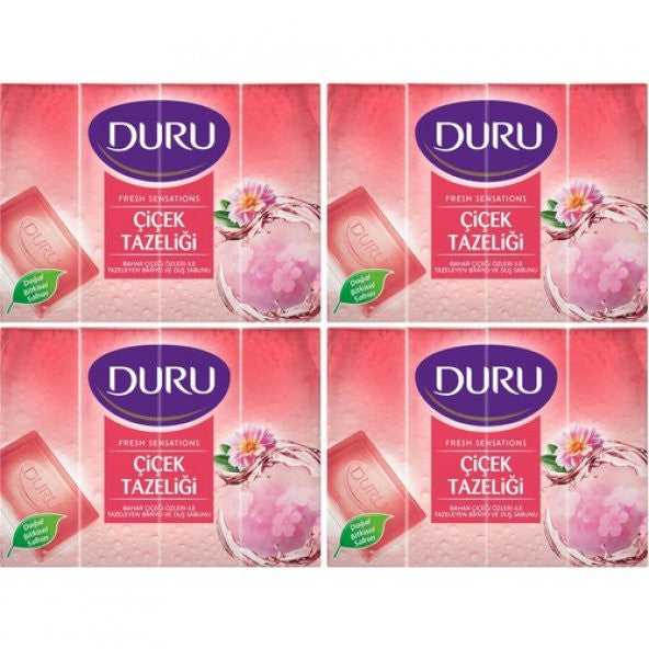 Duru Fresh Sensations Flower Freshness 16 Pieces Shower Soap 4X600Gr