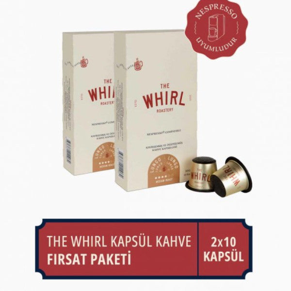 The Whirl Lungo Medium Capsule Coffee Opportunity Package 10 Pcs X 2 Packages