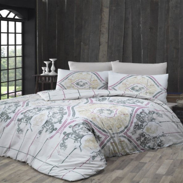 Komfort Home Single Ranforce Duvet Cover Set (Cariana Grey)