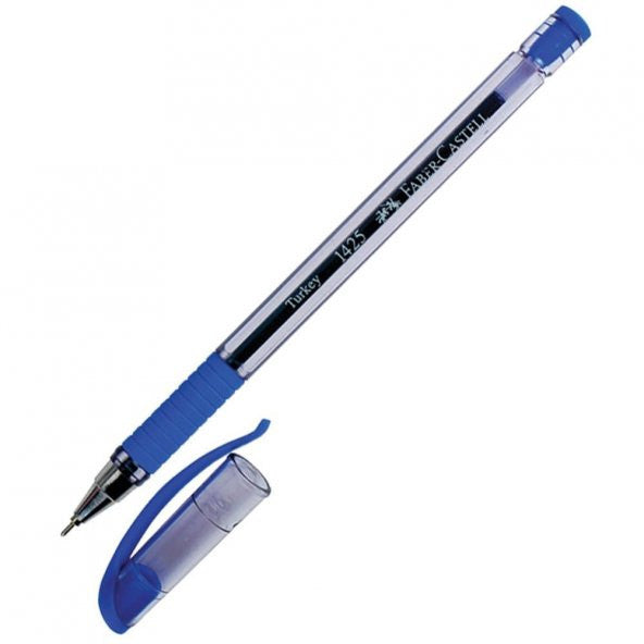 Faber Castell 1425 Ballpoint Pen 0.7 mm Needle Tip blue 10 Pack