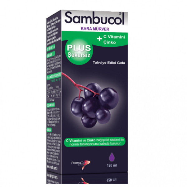 Sambucol Plus Sugar Free Liquid Black Elderberry Extract 120 ml