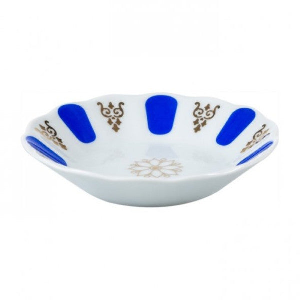 Seramikci Acem Tea Glass Saucer Ceramic - Blue - 6 Pcs