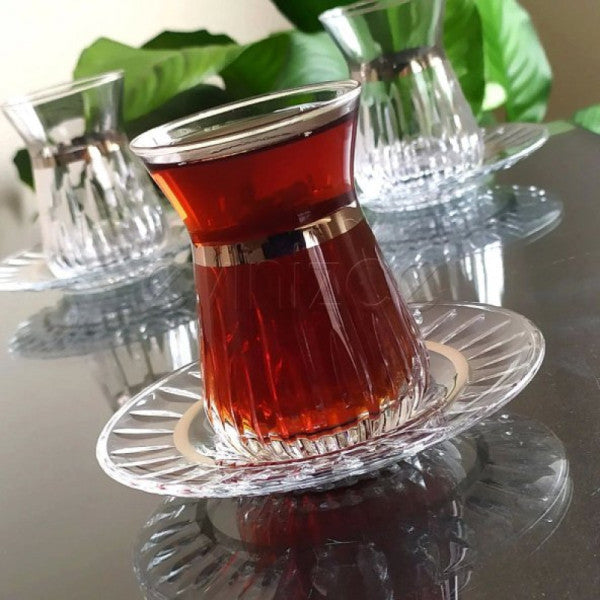 طقم شاي باشابجة ايريم ليزا للزينة - 6 أشخاص