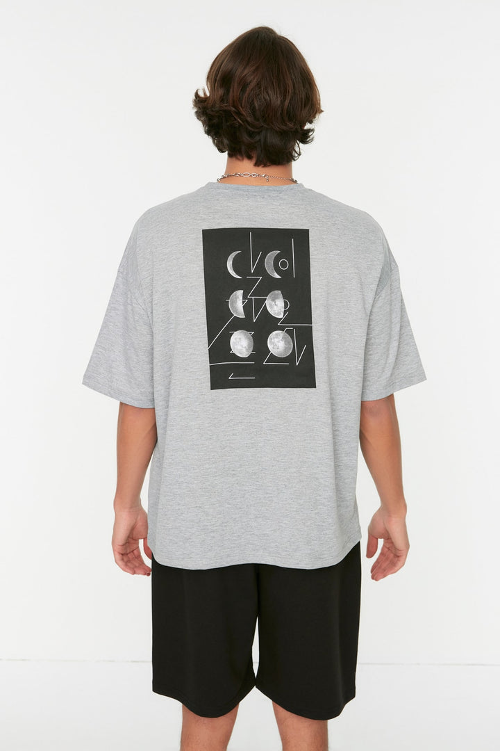 Shirts & Tops |  Trendyol Man Men's Short Sleeve Back Printed Oversize T-Shirt Tmnss21Ts0617.