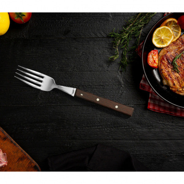 Lazbisa Kitchen Knife Set Steak Meat Fork Restaurant Stylish Wood Handle Part