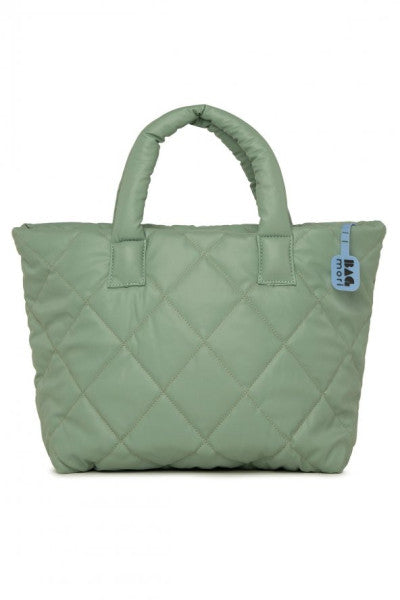 Bagmori Matte Green Quilted Inflatable Bag