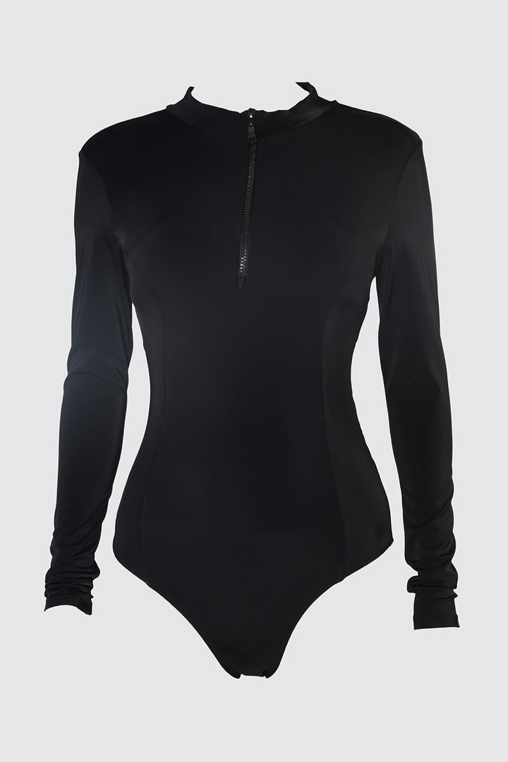 Thermalwear |  Trendyolmilla Long Sleeve Back Detailed Surf Themed Swimsuit Tbess21Ma0051.