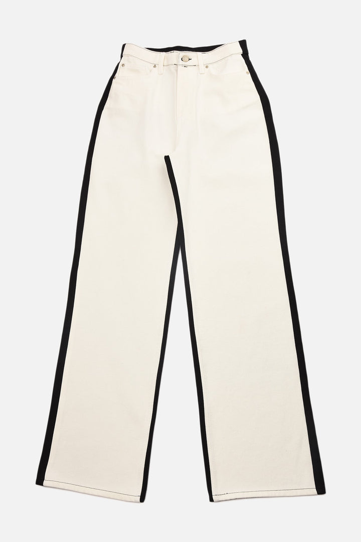 Trousers |  Trendyolmilla Multicolor Color Block High Waist Wide Leg Jeans Twoaw22Je0704.