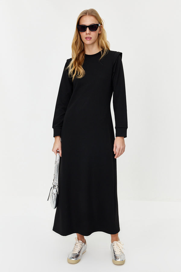Trendyol Modest Women's Plain Maxi Long Sleeve Casual Regular Dress