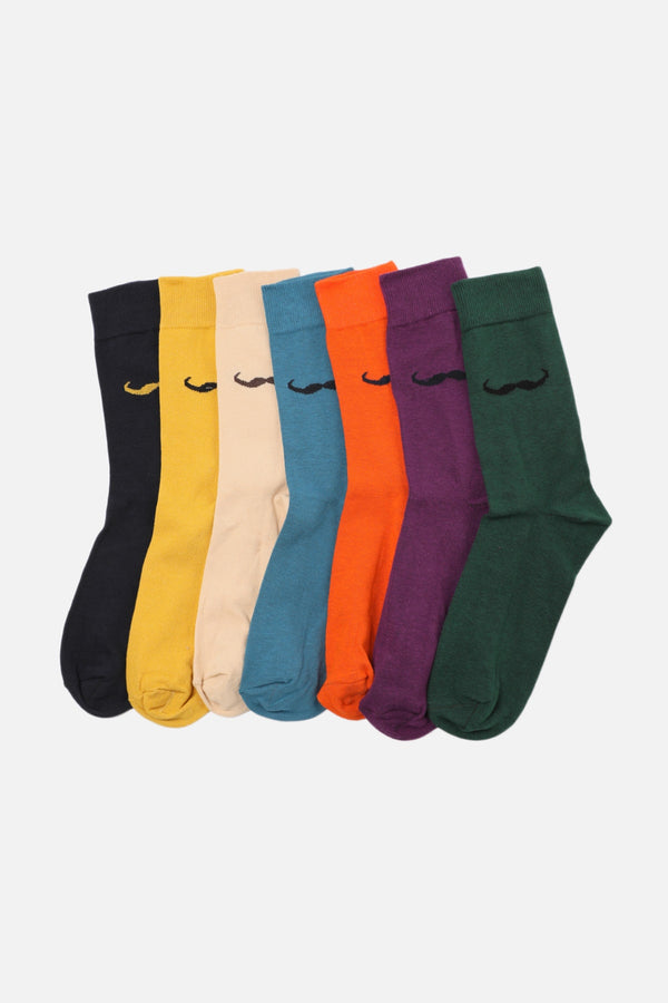Trendyol Man Multicolor Men's 7 Pack Clutch Socks