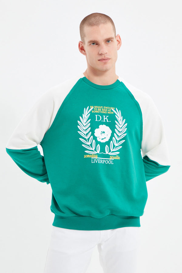 TRENDYOL MAN Men's Oversize Fit Sweatshirt TMNAW22SW1214