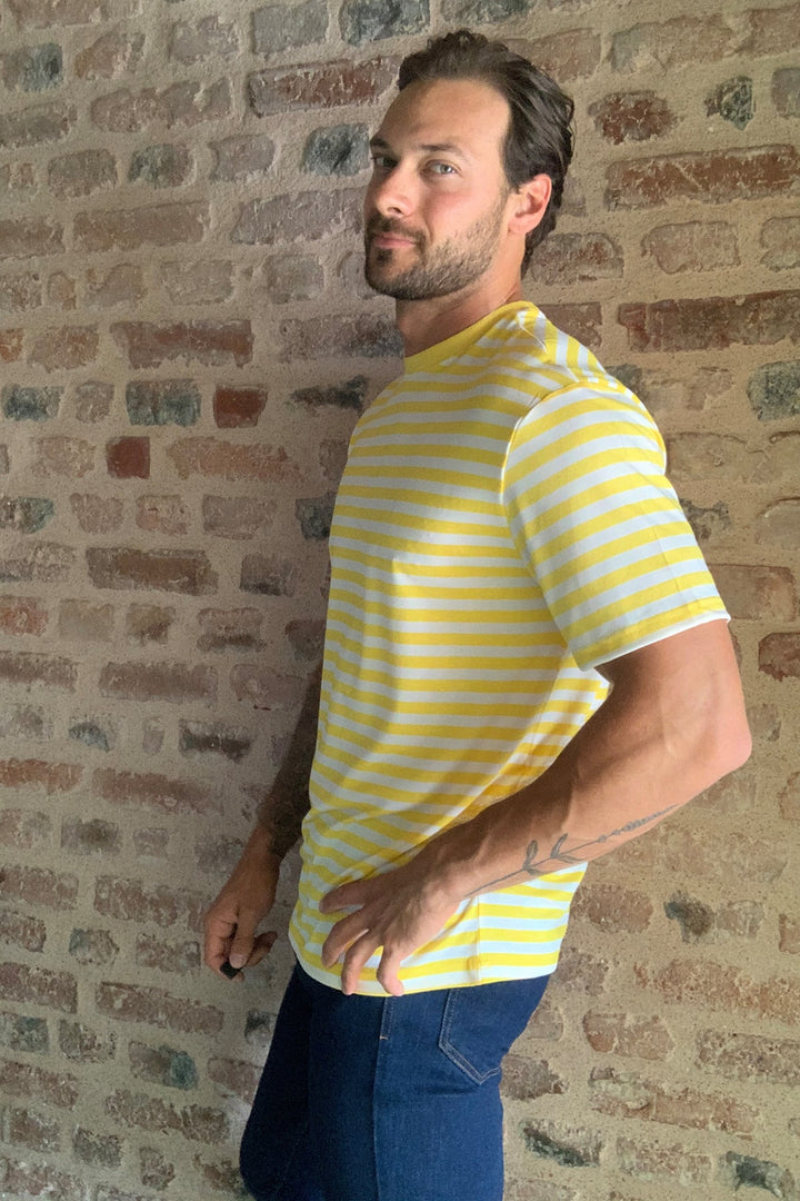 Shirts & Tops |  Trendyol Man Men's Wide Cut Crew Neck Short Sleeve Striped T-Shirt Tmnss20Ts0511.