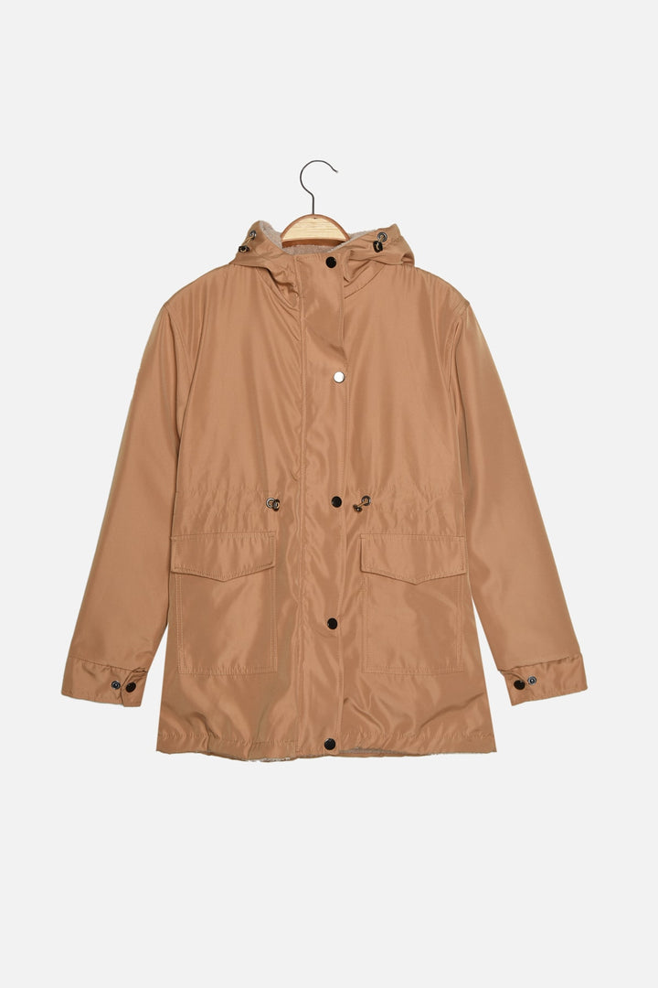 Coats & Jackets |  Trendyolmilla Hooded Fur Parka Twoaw21Kb0065.