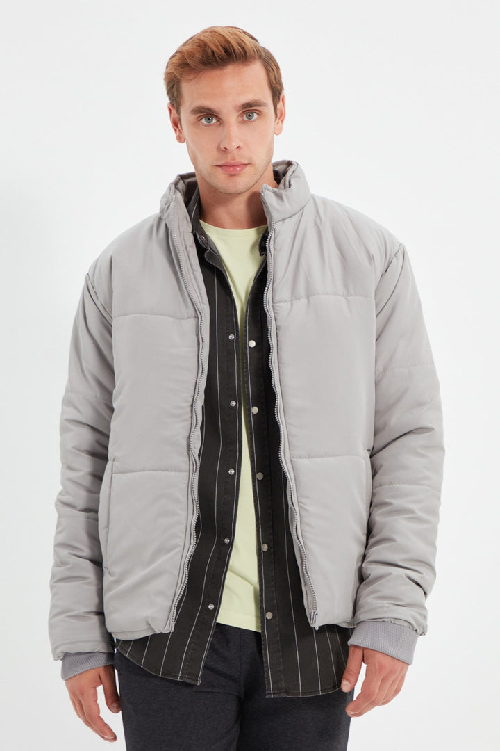 Clothes |  Trendyol Man Men's Puffer Stand Up Collar Zippered Coat Tmnaw22Mo0091.