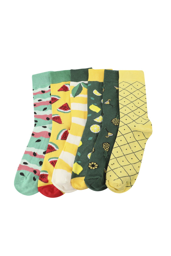 Trendyol Man Multicolor Men's 6 Pack Clutch Socks Tmnaw22Co0033