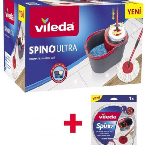 Vileda Spino Ultra Automatic Cleaning Set + Spare Mop