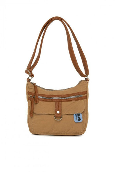 Bagmori Camel Leather Garnish Mini Loose Bag