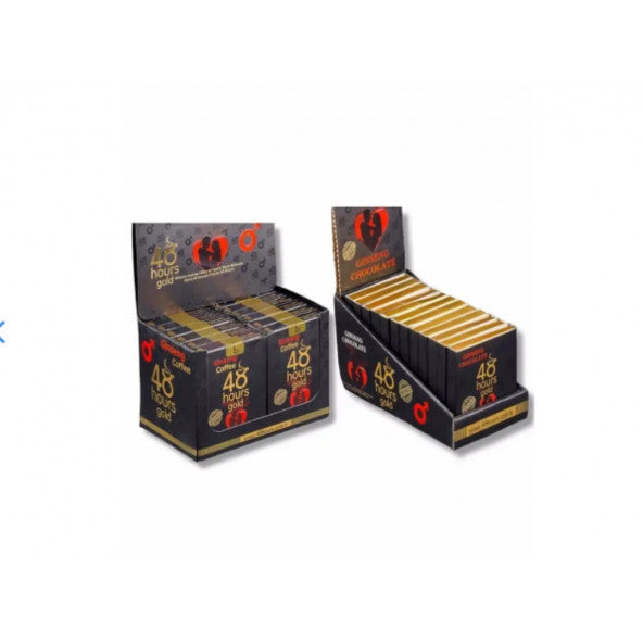 2 Pieces 48 Hours Gold Ginseng Chocolate & 2 Pieces 48 Hours Ginseng Coffee Set