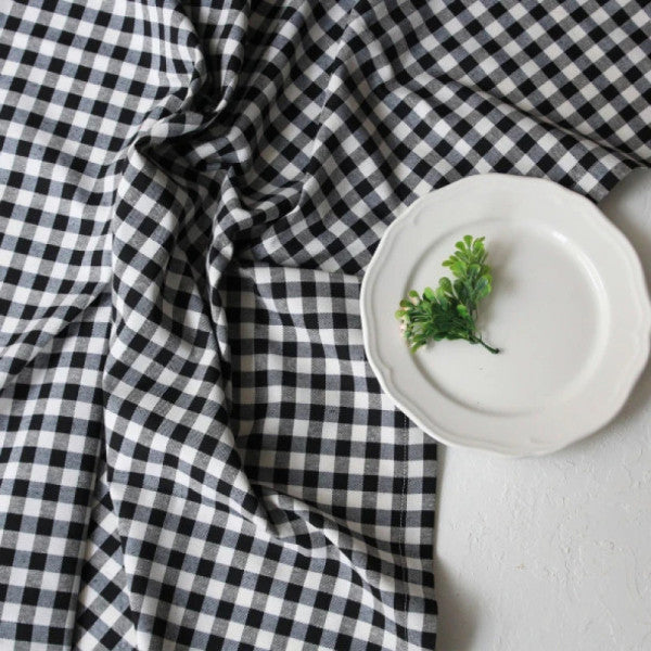 Black And White Checkered Table Cloth 140X200 Cm