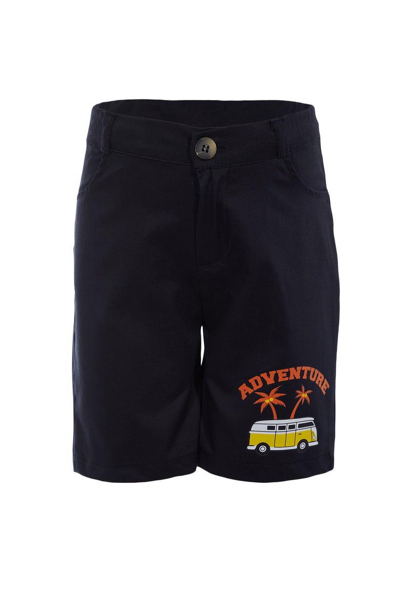 Trendyolkıds Embroidered Boy's Woven Shorts & Bermuda Tkdss22Sr0314