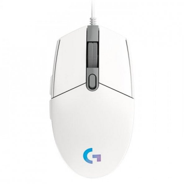 Logitech 910-005824 G102 Lightsync White 8000Dpı 6 Keys Optical Rgb White Wired Gaming Mouse
