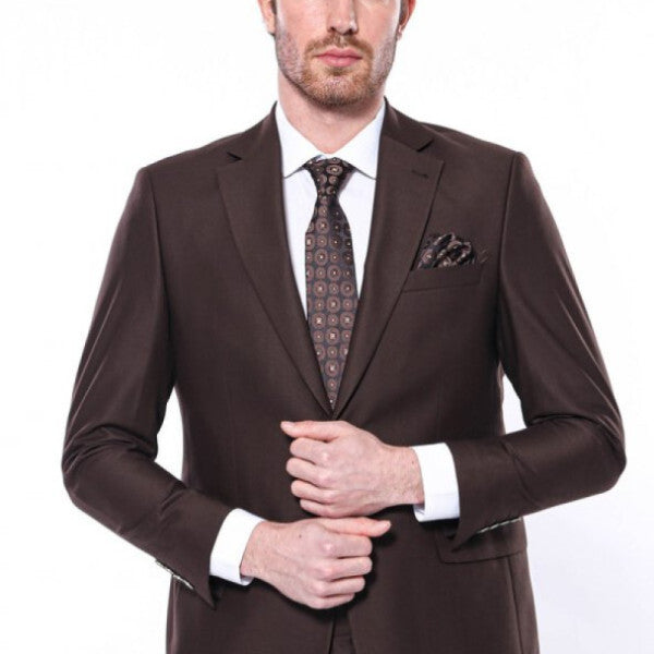 4 Drop Classic Cut Brown Suit Wessi