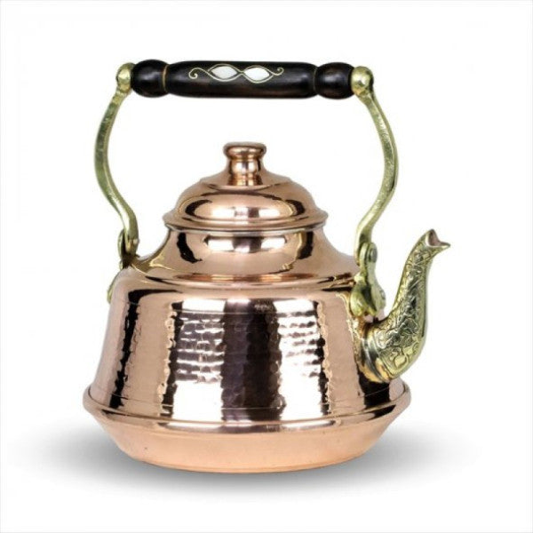 Morya Copper Linden Teapot Thick Hammered Medium Size 1.3 Lt