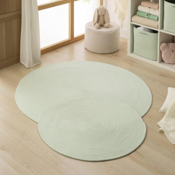 Ocean Home Textile Washable Mint Carpet, Rug Ø 80 Cm