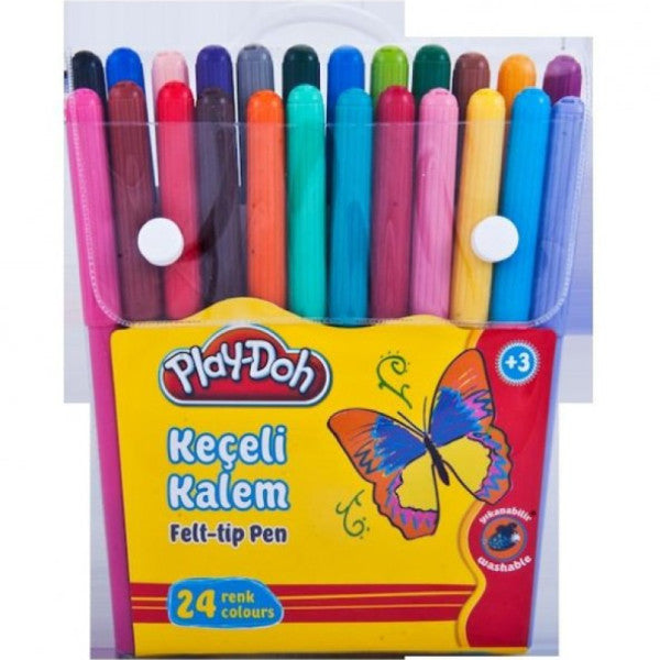 Play-doh شعر القلم PVC 2 مم 24 ألوان play-ke006