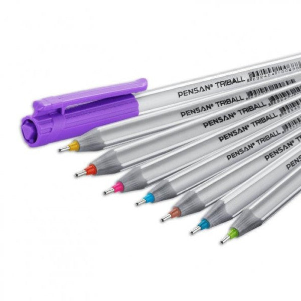 Pensan Triball 1.0mm Top Noktası 8 Renk Beyin Pen