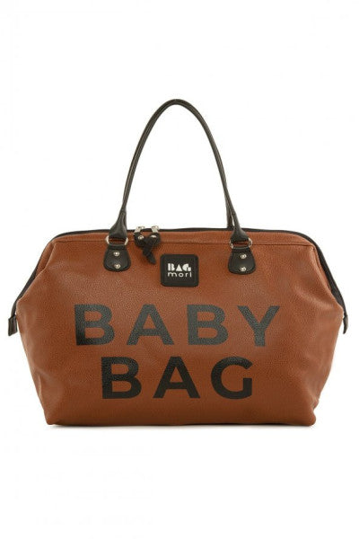 Bagmori Taba Baby Bag Printed Leather Mother Baby Care Bag