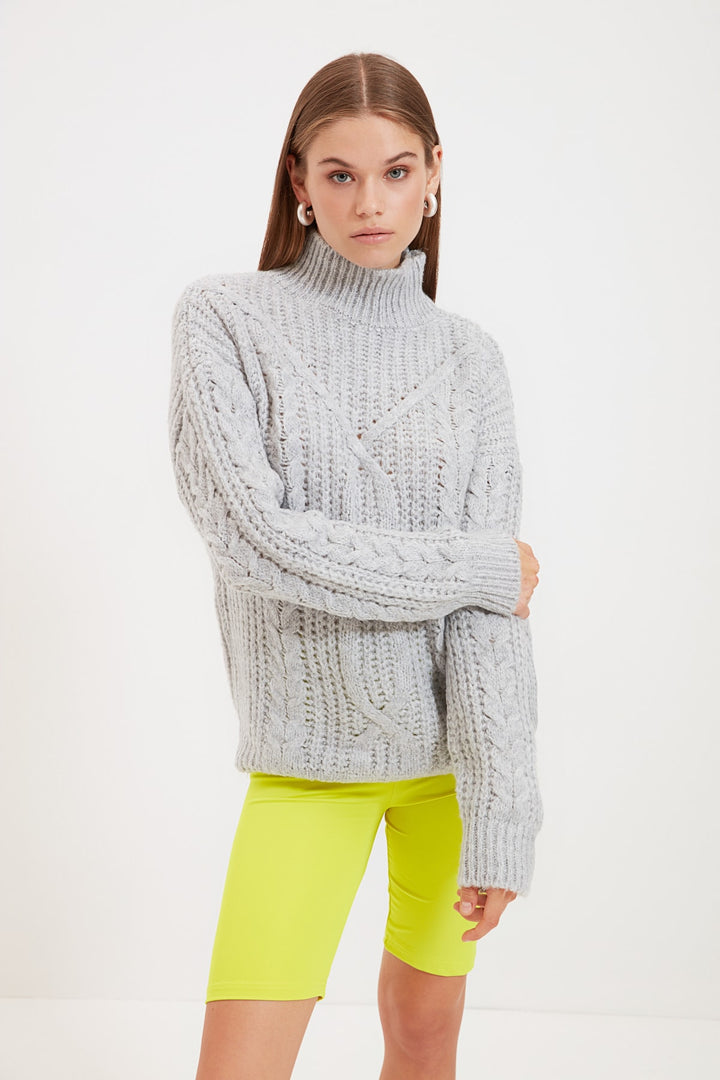 Knitted Vest |  Trendyolmilla Knitted Detailed Knitwear Sweater Twoaw20Kz0171.