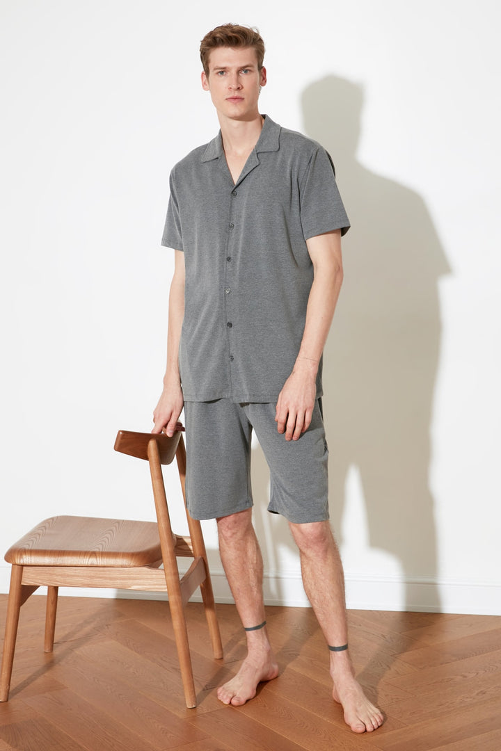 Underwear |  Trendyol Man Shirt Knitted Pajamas Set Thmss21Pt0446.