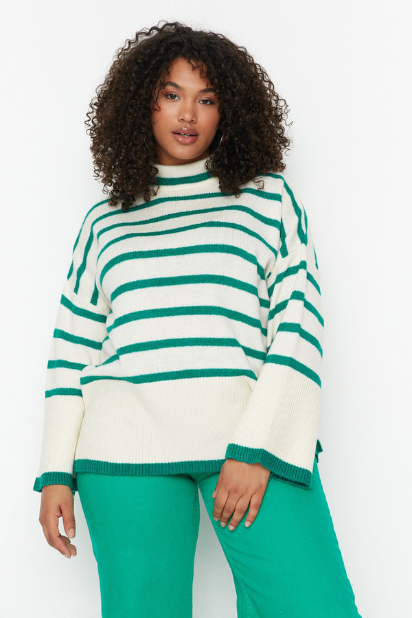 Trendyol Curve Striped Knitwear Sweater TBBAW23AN00015
