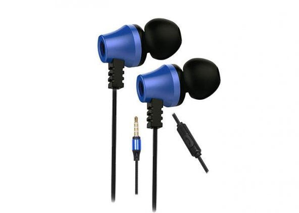 Snopy SN-J02 Black Blue In-Ear Headphone Headset with Microphone
