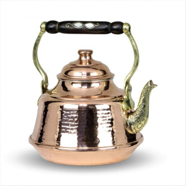 Morya Copper Linden Teapot Thick Forged Large 2.4 Lt