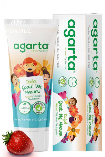 Natural Children's Toothpaste Strawberry 75 Ml / 100 Gr +20 Ml Argan Cream