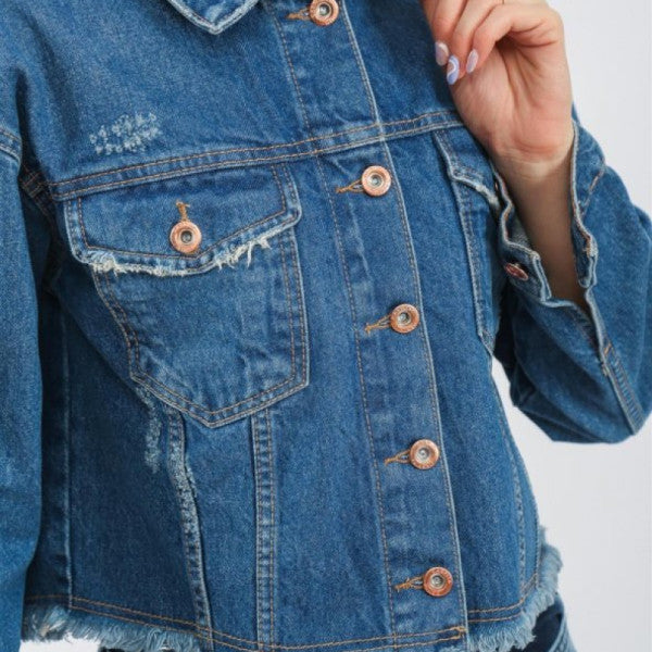 Women's New Model Denim Jacket 69894