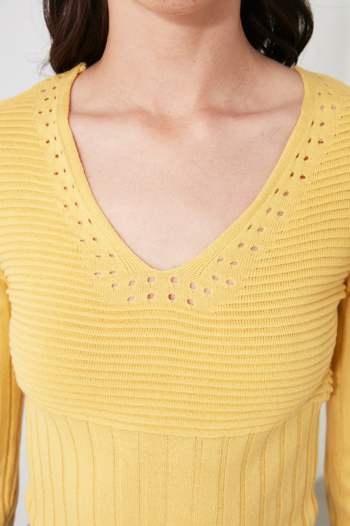 Knitted Vest |  Trendyolmilla Knitted Detailed Knitwear Sweater Twoaw21Kz2385.