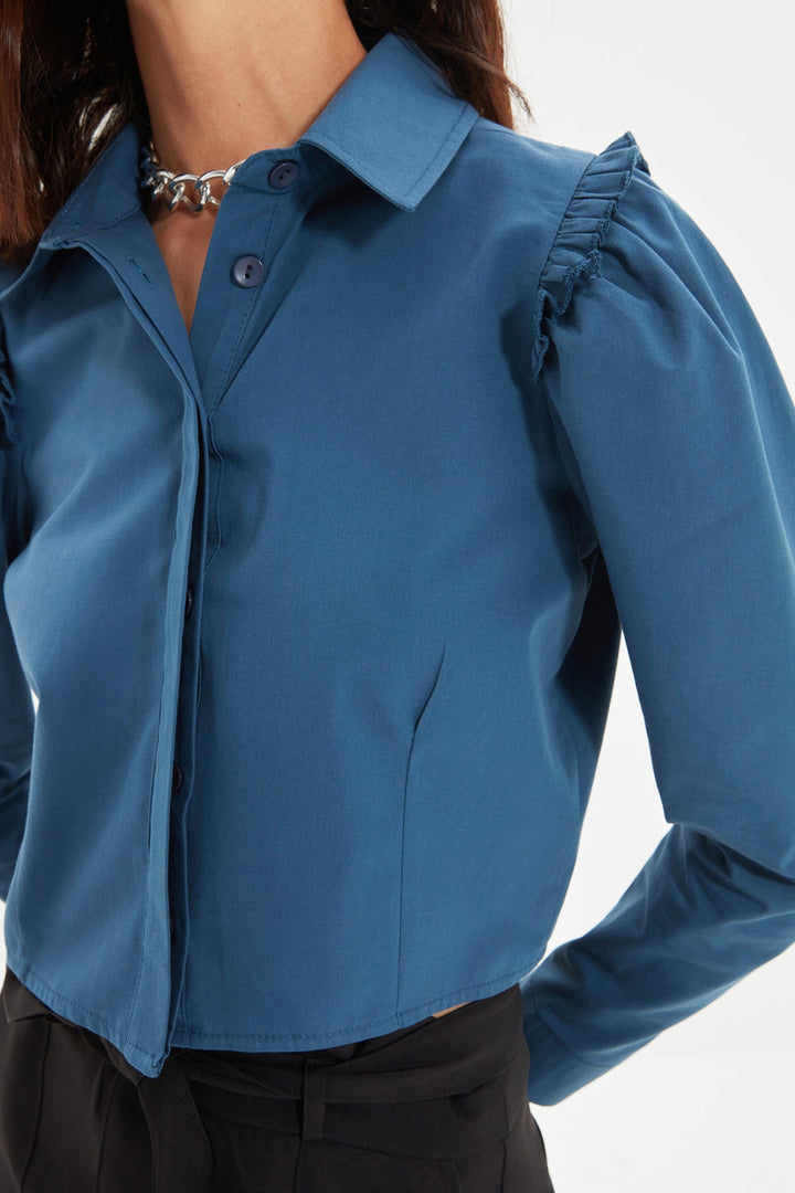 Wetsuit Tops |  Trendyolmilla Buttoned Shirt Twoaw22Go0326.