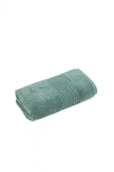 Green Black Arina Hand and Face Towel 100% Cotton Air Twist Green 50X90 Cm
