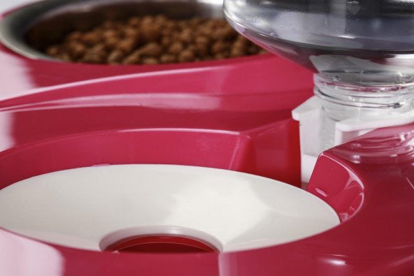 Miapet Steel Bowl Cat-Dog Food And Water Bowl Set 1000Ml -Grey